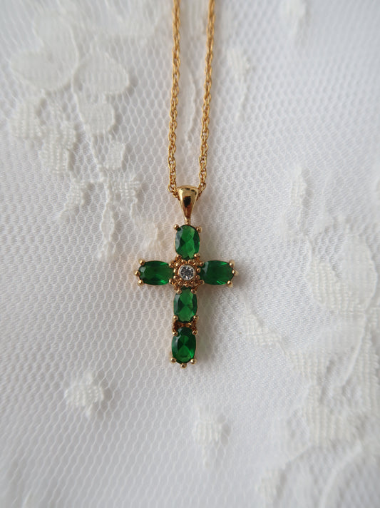 Vintage Avon Green Cross