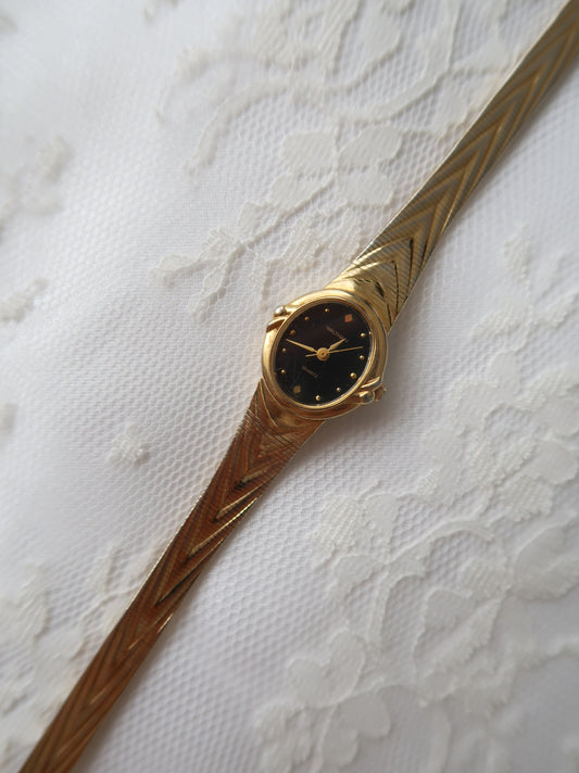 Vintage Gold and Black Watch