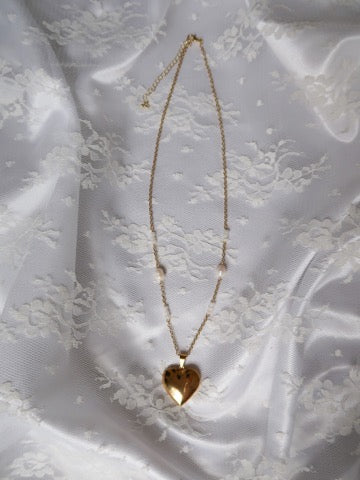 Pearl Heart Locket