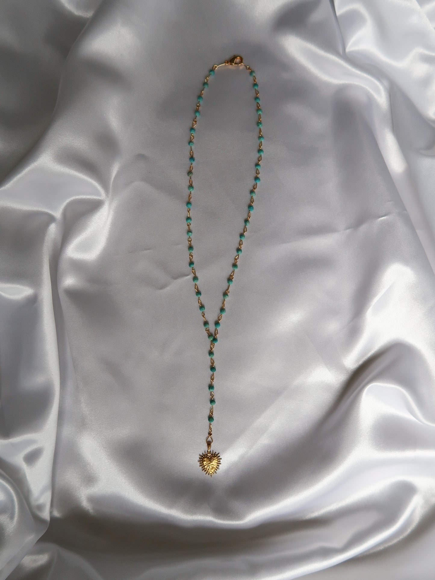 Genuine Turquoise Lariat Necklace